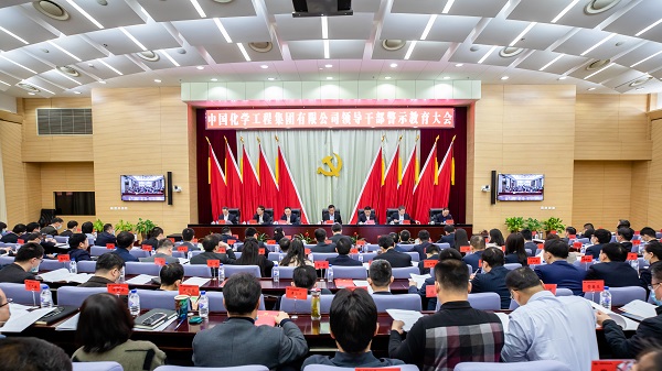 中国化学党委召开党员警示教育大会