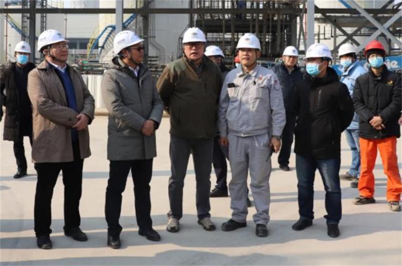 刘家强到天辰齐翔新材料有限公司检查投料试车及安全生产工作