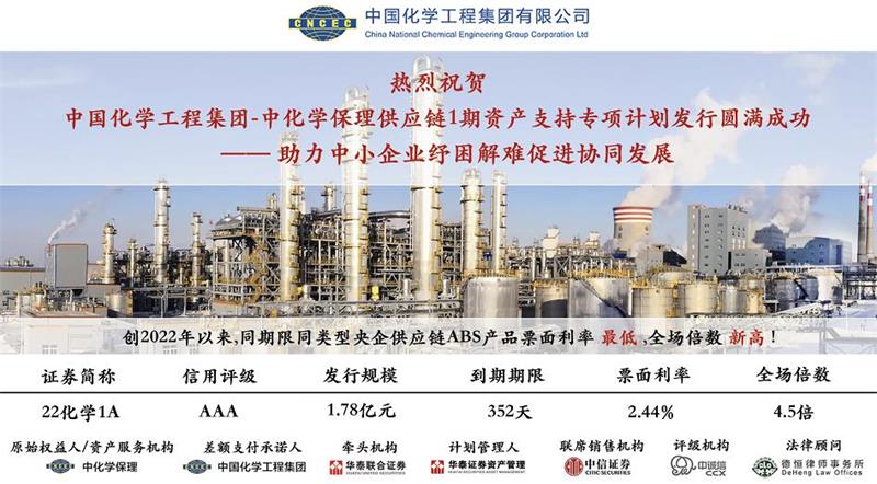 多措并举稳大盘 助力中小企业战“疫”纾困 集团公司首期供应链ABS成功发行
