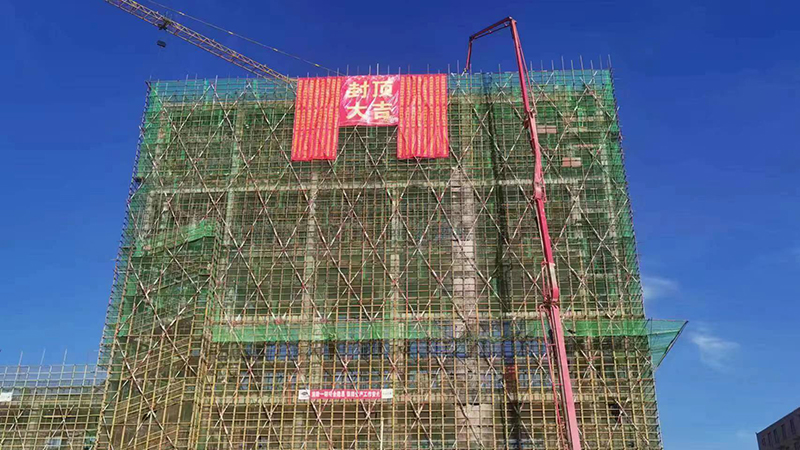 三公司辉隆项目氯基复混肥厂房完成主体结构封顶