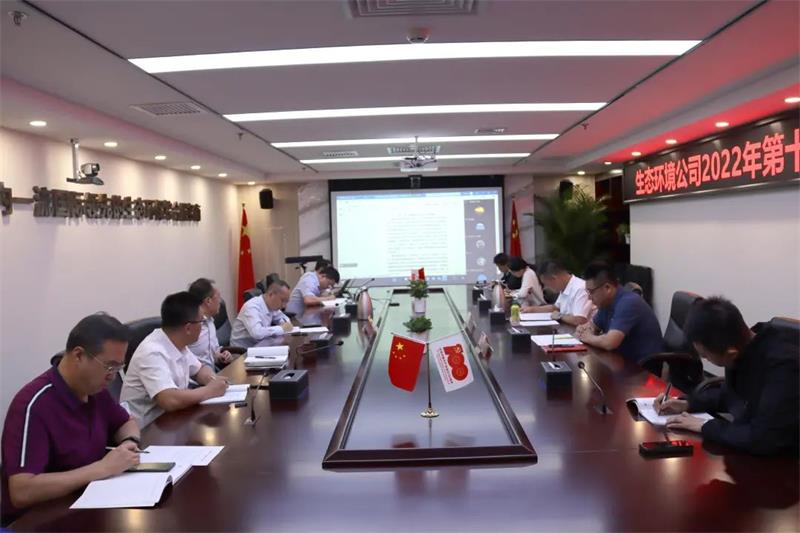 【喜迎二十大，学习悟新知】生态环境公司举行2022年第16次理论专题学习