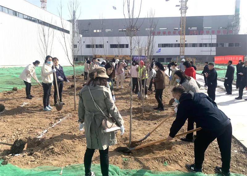 西北分公司高陵项目部开展植树活动