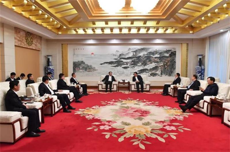 戴和根会见山东省委常委、烟台市委书记江成