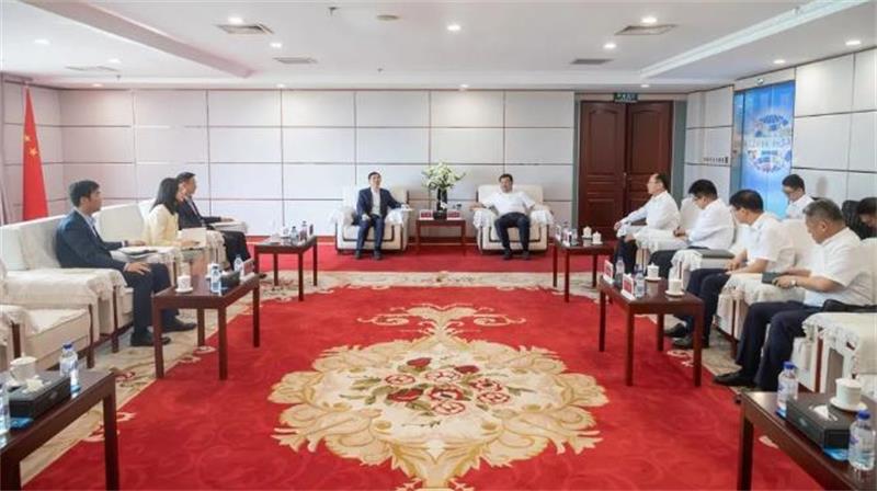 戴和根会见太平保险集团党委委员、副总经理朱捷