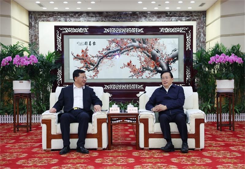 戴和根会见湖北省委副书记、省长王忠林