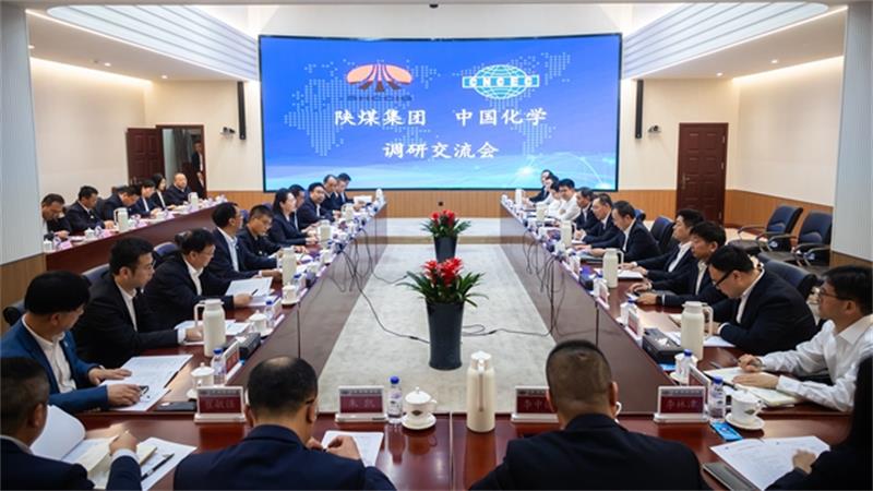 胡富申会见陕煤集团王俐俐一行
