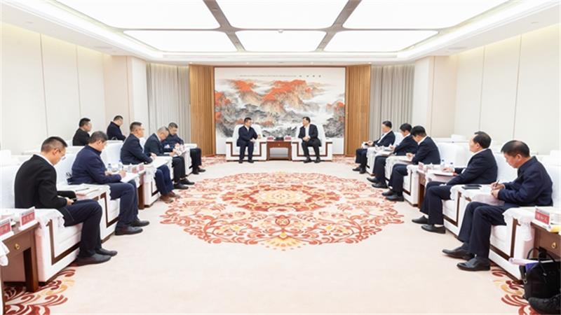 戴和根会见新投集团党委书记、董事长王健及哈密市政府领导一行