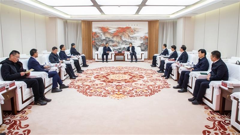 戴和根、文岗会见濮阳市委书记万正峰