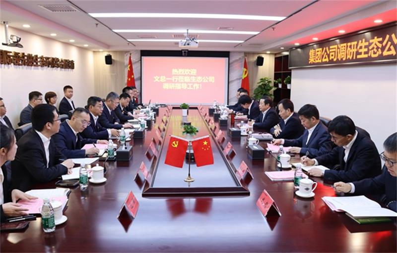 文岗到生态环境公司调研指导工作