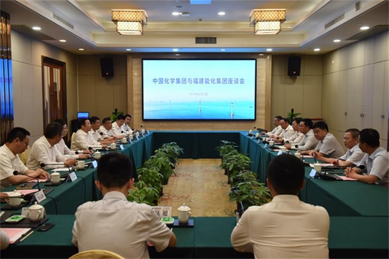 文岗与福建能化党委书记、董事长徐建平举行会谈