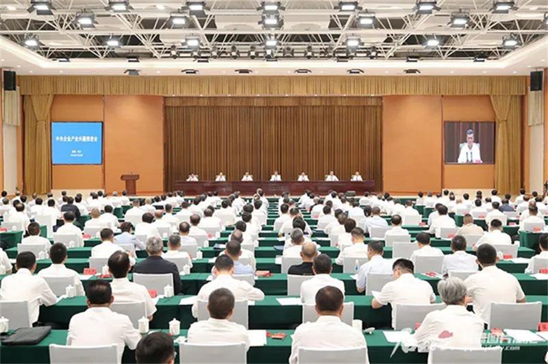 中国化学参加中央企业产业兴疆推进会并作工作汇报