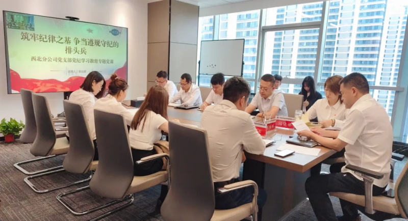中化学生态环境公司西北党支部召开党纪学习教育专题党课暨主题党日活动