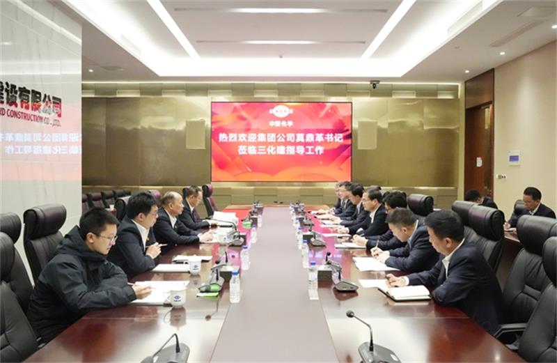 莫鼎革到三化建调研指导工作
