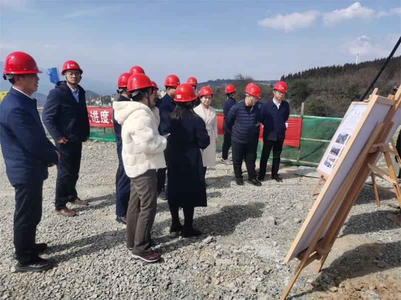 重庆市水利局副局长王卫国一行到重庆市丰都县蔡家沟水库项目现场调研指导工作