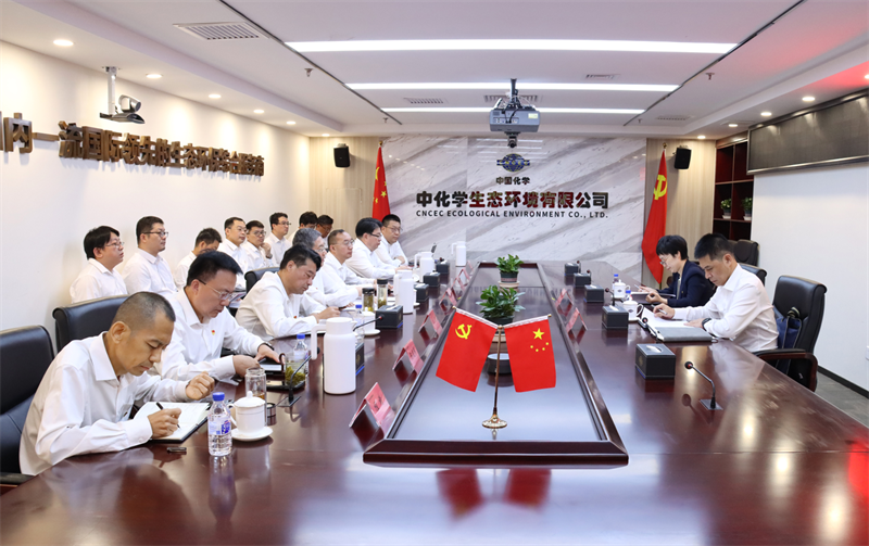 尹伊到中国化学生态公司调研指导工作