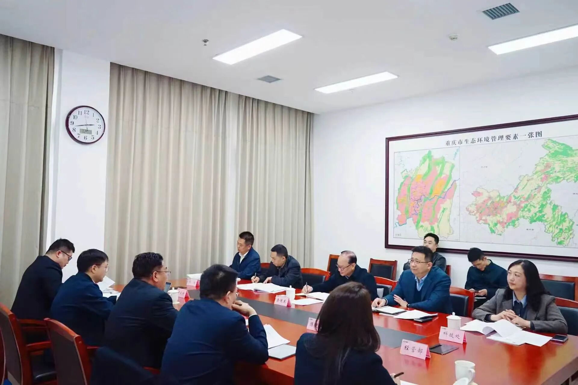 中国化学工程生态公司与重庆市生态环境局开展座谈交流